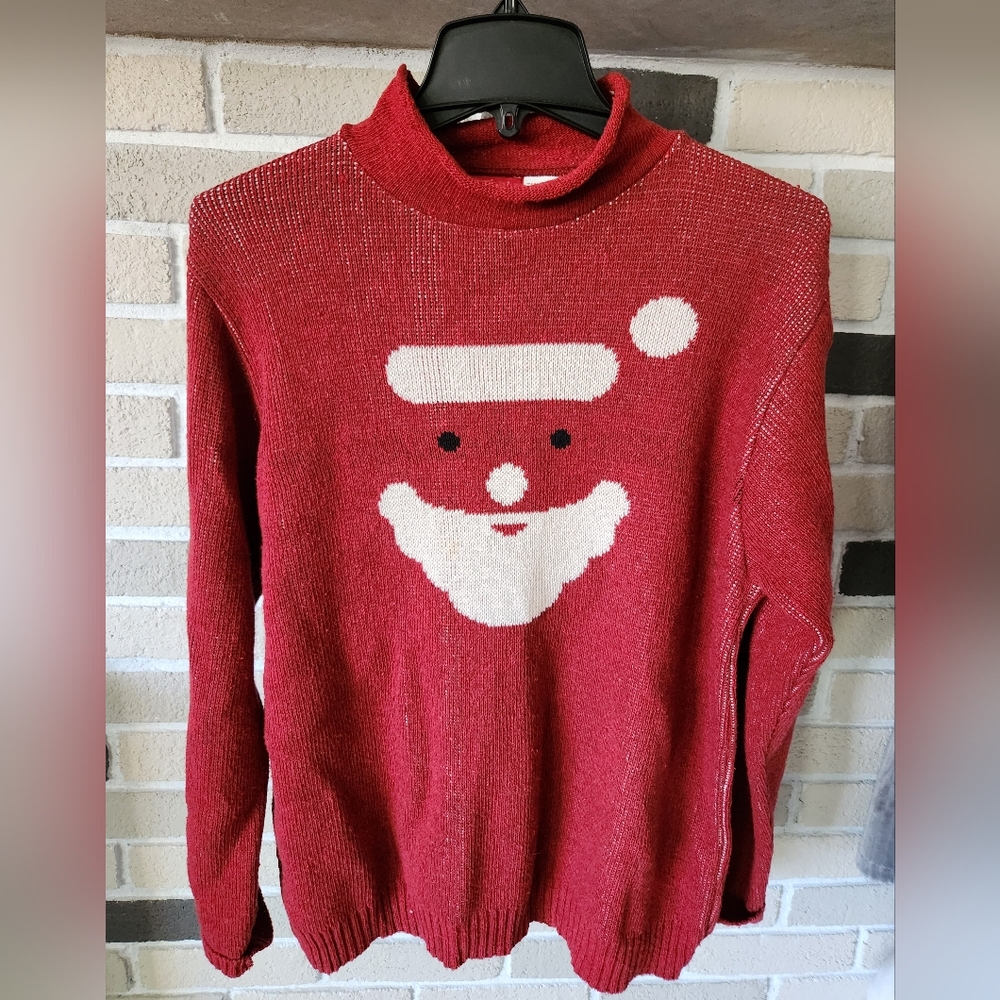 Christmas Sweater Binghamton Knitting Company Santa